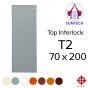 ชุดบานประตู พีวีซี TOP รุ่น INTERLOCK T2 ขนาด 70x200 (พร้อมวงกบ)